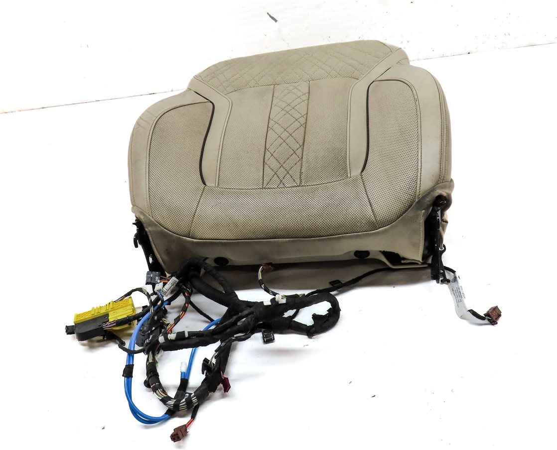 Thumbnail 2: 2016 BMW 750i (G11) FRONT LEFT UPPER HEATED COOLED COMFORT SEAT CUSHION (BEIGE)
