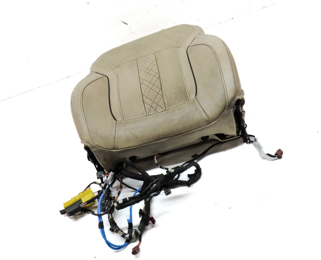 Thumbnail 3: 2016 BMW 750i (G11) FRONT LEFT UPPER HEATED COOLED COMFORT SEAT CUSHION (BEIGE)