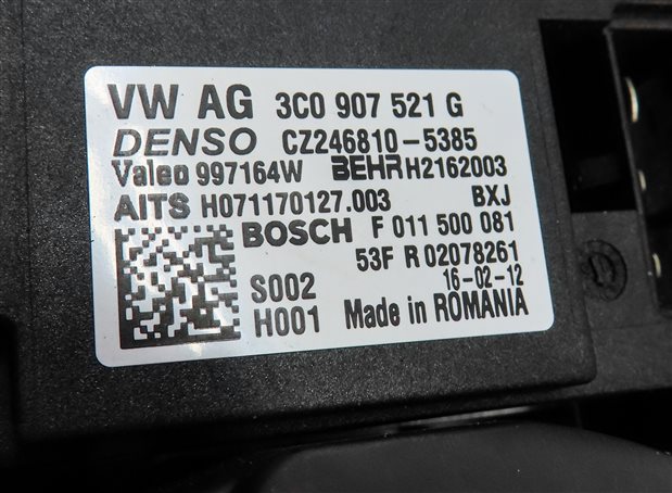 Thumbnail 7: 2015-2018 VW CC EOS TIGUAN / AUDI Q3 (8U) FRONT HEATER A/C BLOWER FAN MOTOR