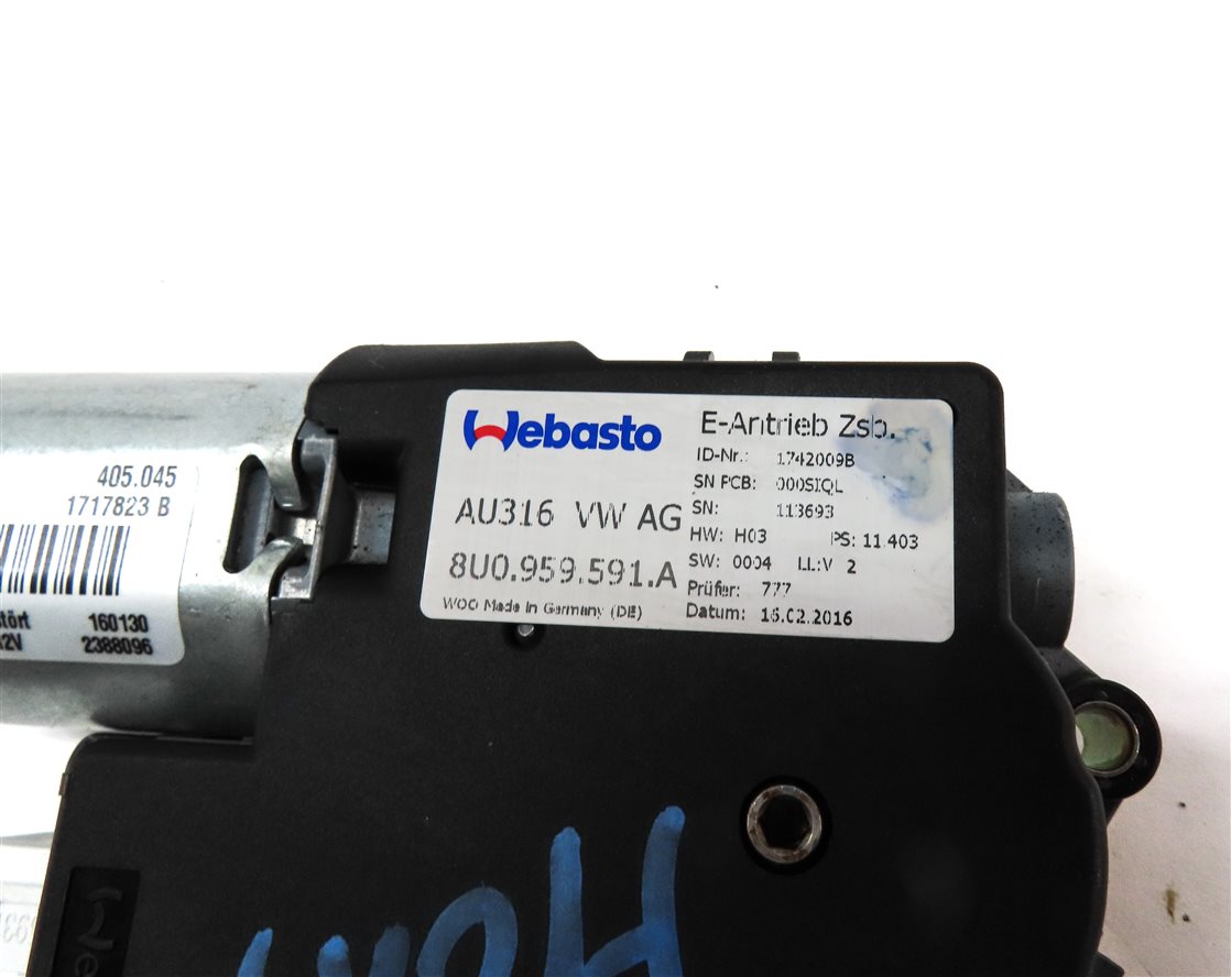 Thumbnail 6: 2015-2018 AUDI Q3 (8U) FRONT OR REAR SUNROOF SUN ROOF WINDOW MOTOR