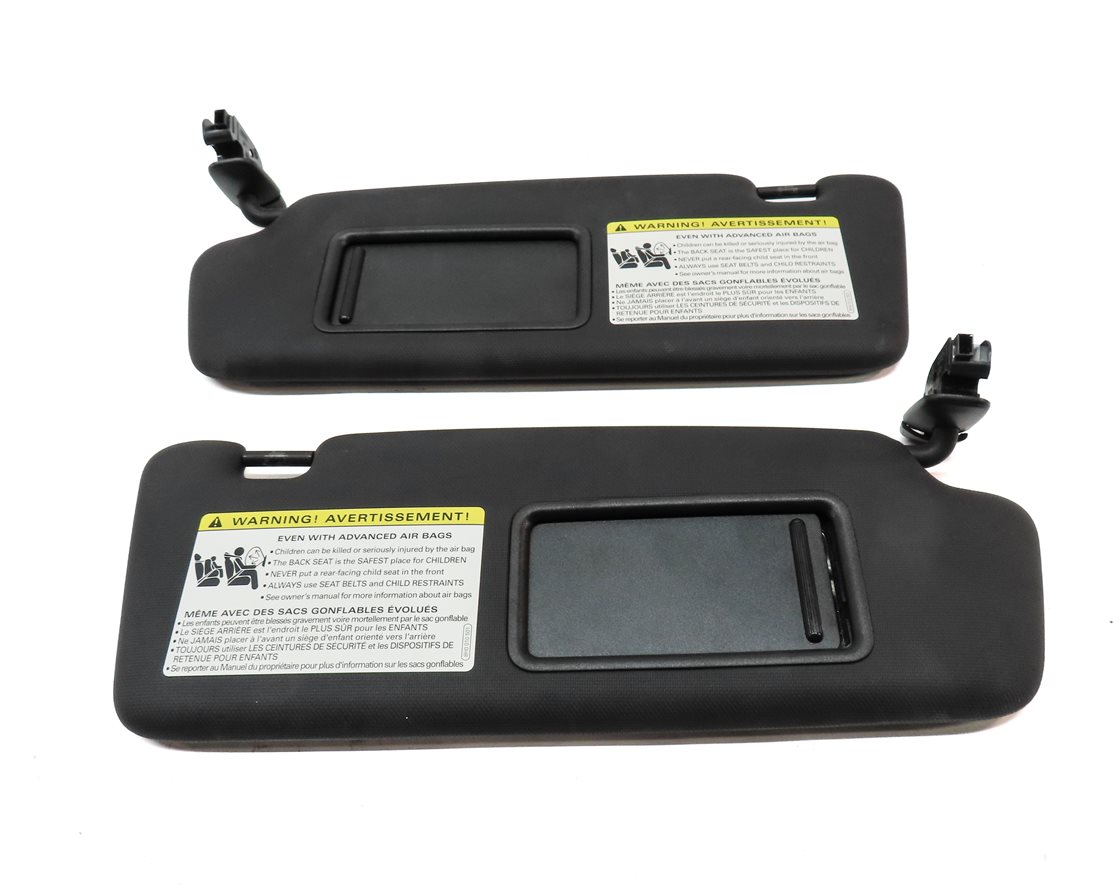 Thumbnail 2: 2015-2023 AUDI Q3 (8U) FRONT LEFT & RIGHT SUNVISOR SUN VISOR SET-2 (Black)