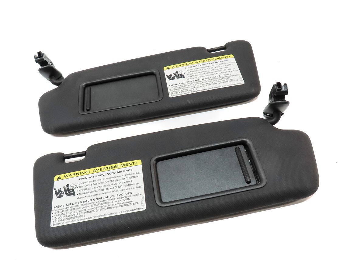 Thumbnail 3: 2015-2023 AUDI Q3 (8U) FRONT LEFT & RIGHT SUNVISOR SUN VISOR SET-2 (Black)
