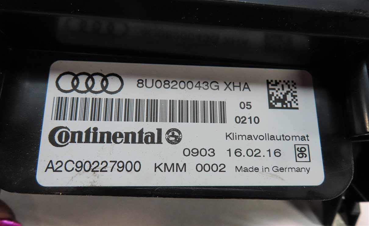 Thumbnail 8: 2015-2016 AUDI Q3 (8U) FRONT HEATER A/C TEMPERATURE CLIMATE CONTROL PANEL