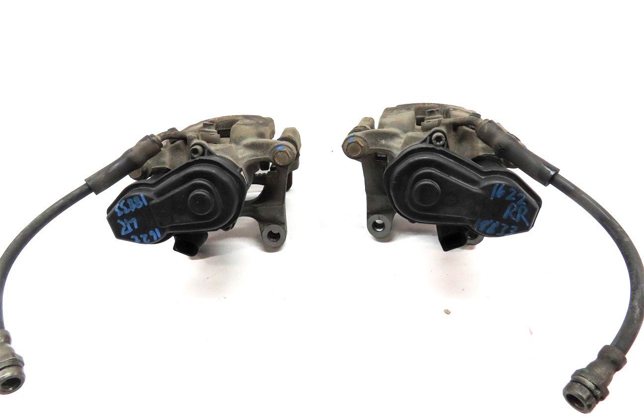 Thumbnail 4: 16-18 AUDI Q3 8U REAR LEFT & RIGHT BRAKE CALIPER SET 2 w/ PARKING BRAKE ACTUATOR