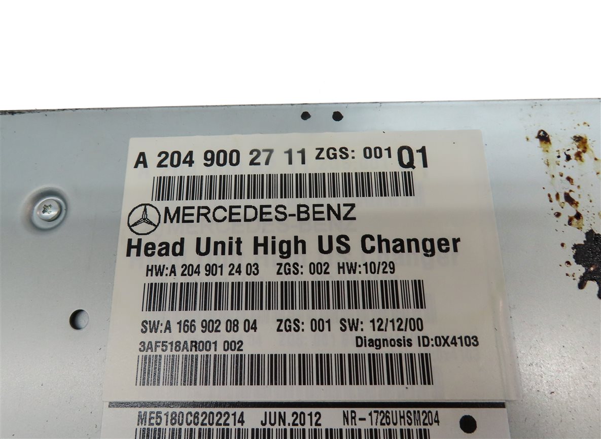 Thumbnail 9: 2013 MERCEDES C-CLASS (W204) AM/FM RADIO STEREO NAVIGATION CD RECEIVER HEAD UNIT
