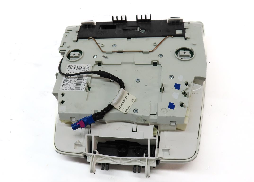 Thumbnail 5: 2013 MERCEDES C250 (W204) FRONT OVERHEAD DOME LIGHT LAMP w/SWITCHES (BLACK)