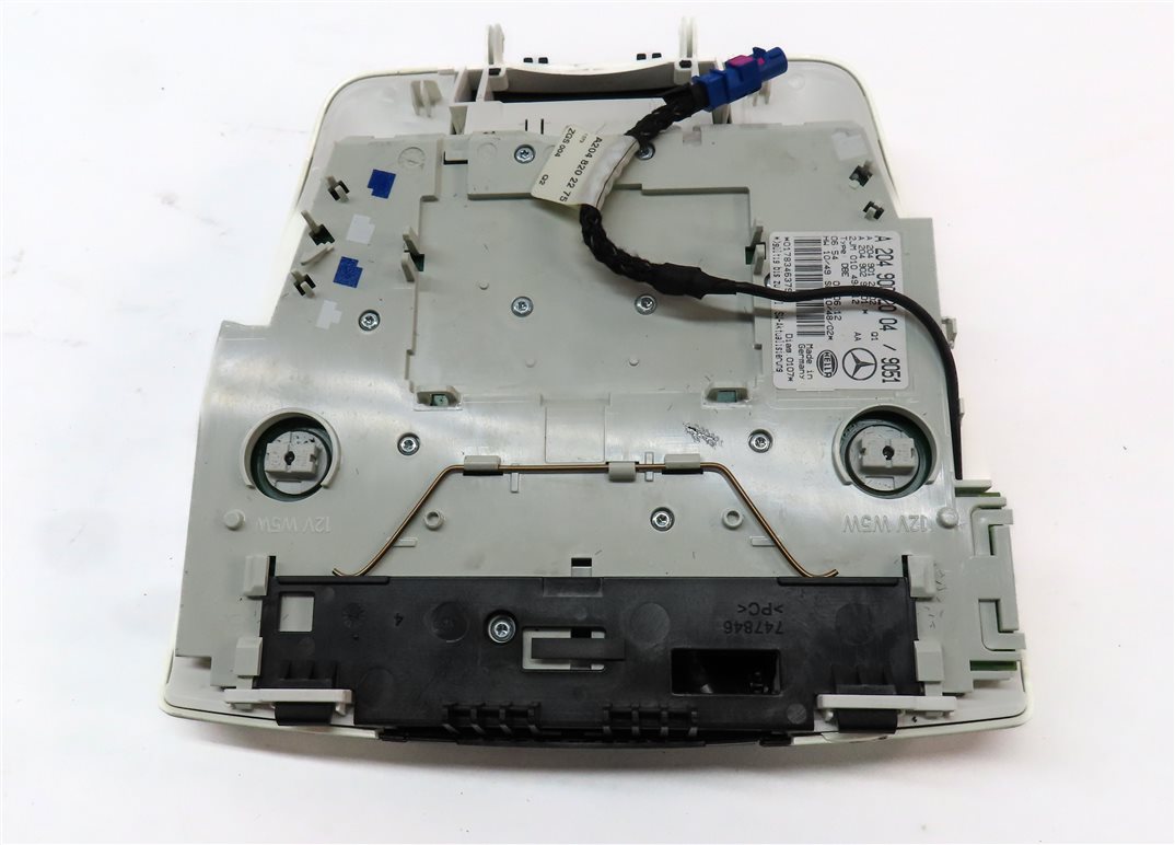 Thumbnail 6: 2013 MERCEDES C250 (W204) FRONT OVERHEAD DOME LIGHT LAMP w/SWITCHES (BLACK)