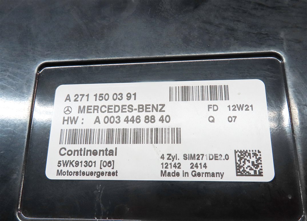 Thumbnail 5: 2012-2015 MERCEDES C250 SLK250 (R172 W204) 1.8L TURBO M271 ENGINE CONTROL MODULE