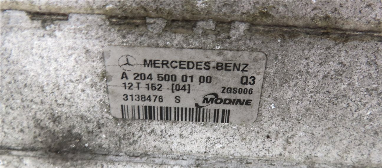 Thumbnail 6: 12-15 MERCEDES BENZ C250 SLK250 (W204 R172) 1.8L M271 TURBO ENGINE INTERCOOLER