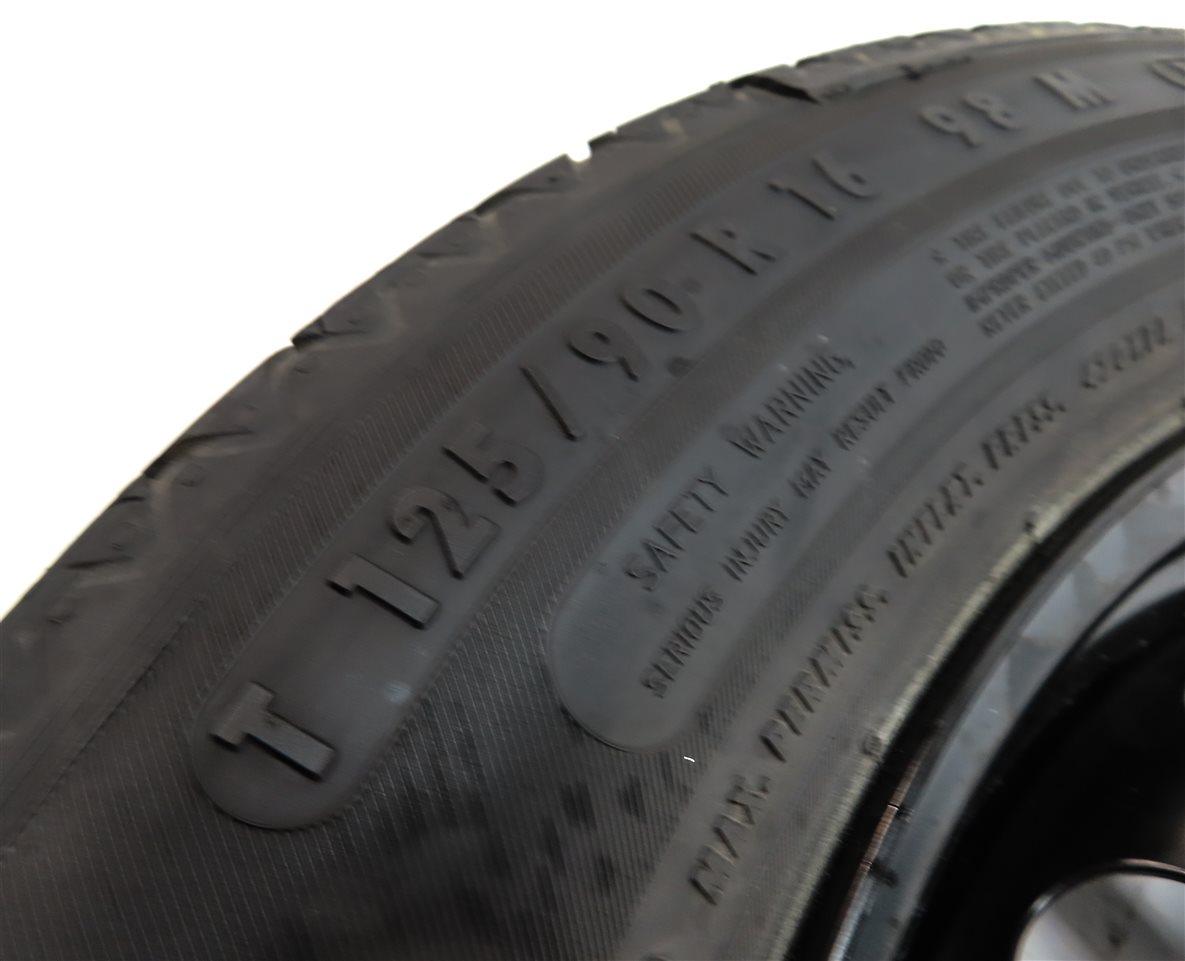 Thumbnail 8: 08-13 MERCEDES C230 C250 C300 C350 (W204) 16x3-1/2 ROADSIDE SPARE TIRE WHEEL RIM