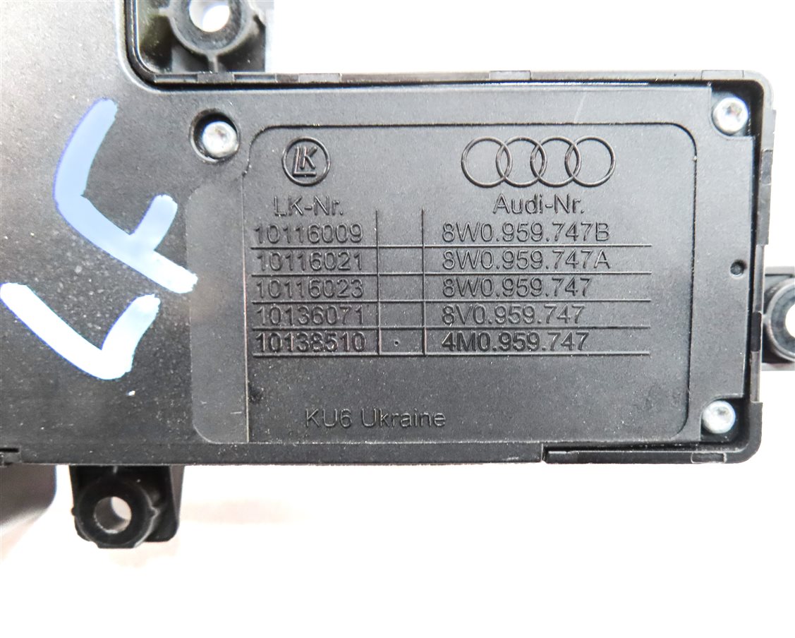 Thumbnail 6: 2018 AUDI A3 (8V) FRONT LEFT DRIVER SEAT POSITION LUMBAR ADJUST SWITCH (BLACK)