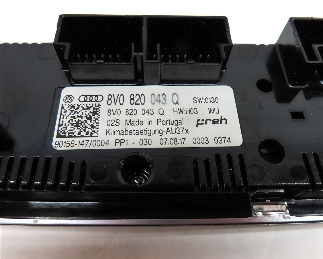 Thumbnail 6: 17-19 AUDI A3 S3 RS3 (8V) FRONT FRONT HVAC HEATER AIR AC CLIMATE CONTROL PANEL