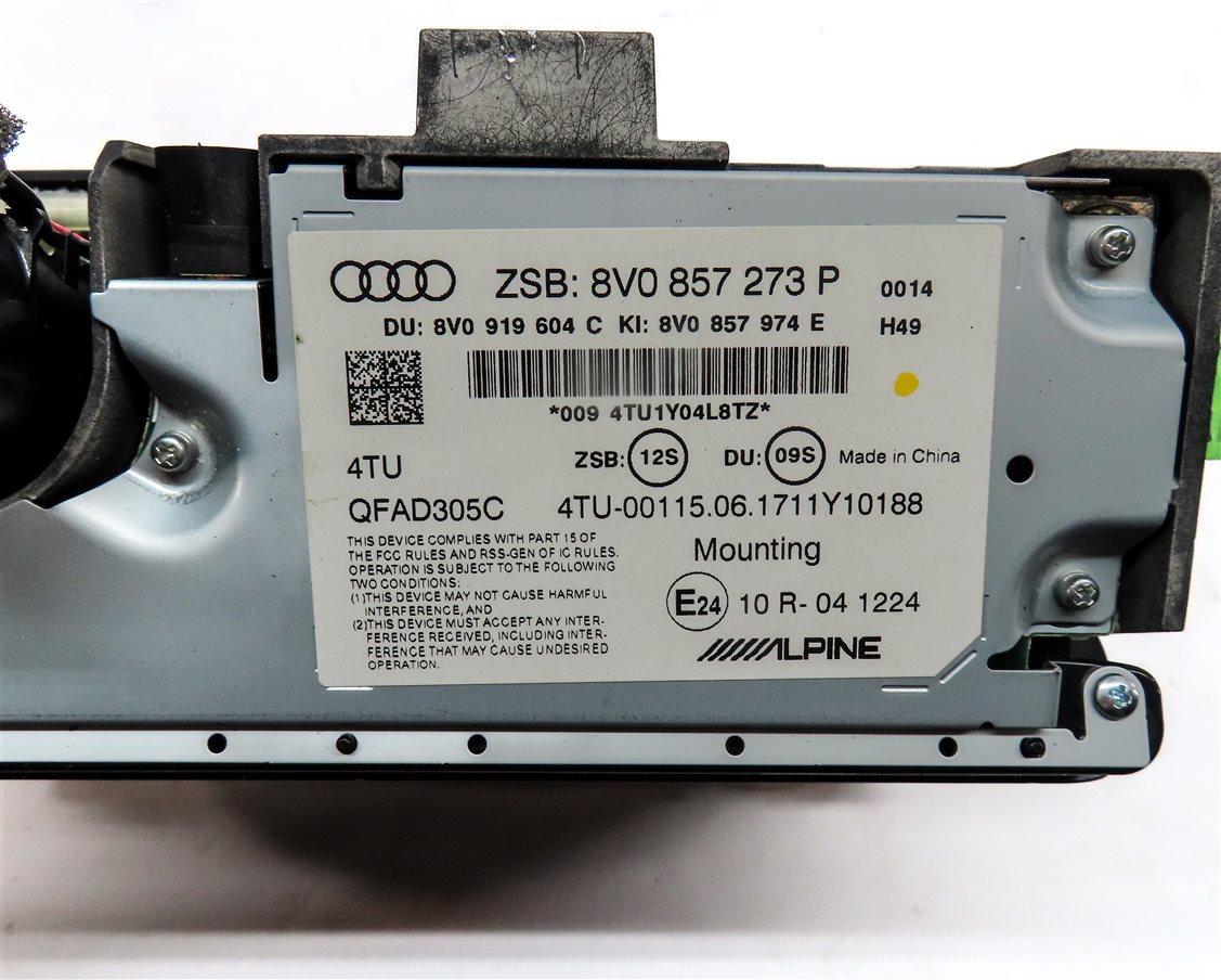 Thumbnail 9: 17-20 AUDI A3 S3 RS3 8V FRONT CENTER DASH INFORMATION MEDIA DISPLAY SCREEN