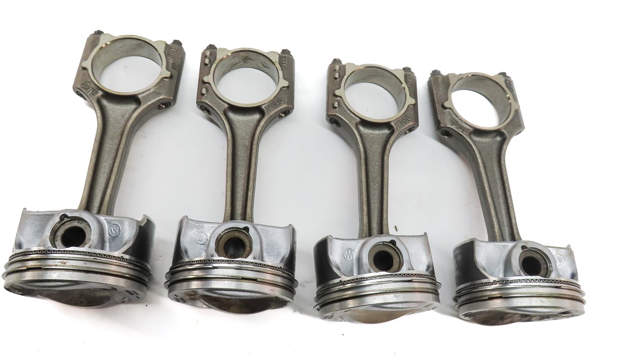 Thumbnail 3: 2017-2020 AUDI A3 (8V) & 2021 Q3 2.0L TURBO ENGINE PISTON & CONNECTING ROD SET 4