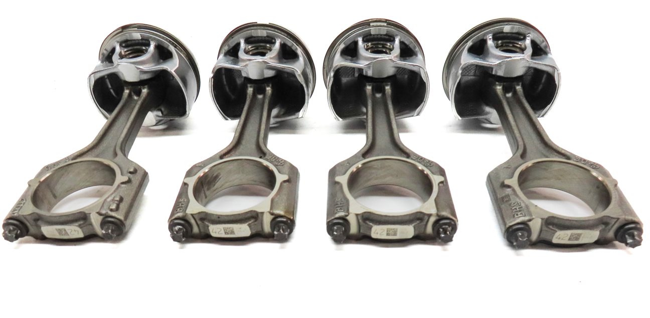 Thumbnail 5: 2017-2020 AUDI A3 (8V) & 2021 Q3 2.0L TURBO ENGINE PISTON & CONNECTING ROD SET 4