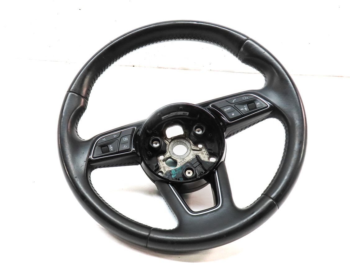 Thumbnail 1: 2017-2020 AUDI A3 S3 (8V 8Y) 3 SPOKE STEERING WHEEL w/ CONTROL SWITCH BUTTONS