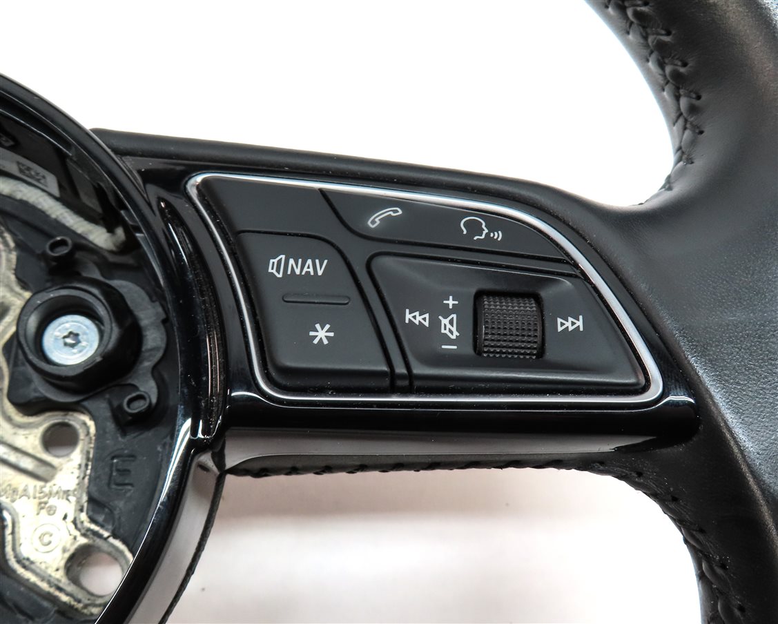 Thumbnail 6: 2017-2020 AUDI A3 S3 (8V 8Y) 3 SPOKE STEERING WHEEL w/ CONTROL SWITCH BUTTONS
