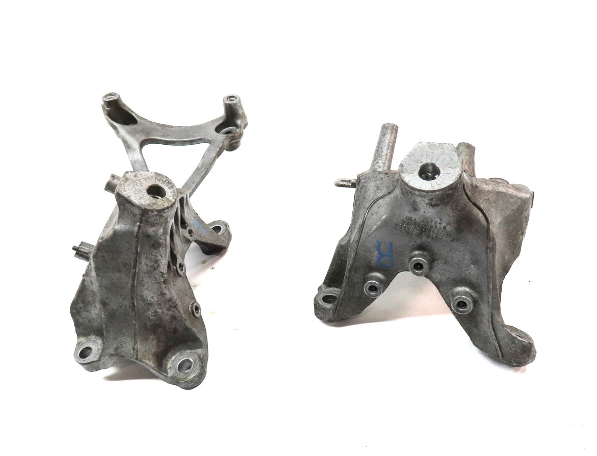 Thumbnail 2: 17 AUDI Q7 (4M) 3.0L SUPER (CREC) LEFT & RIGHT ENGINE MOTOR MOUNT BRACKET SET/2