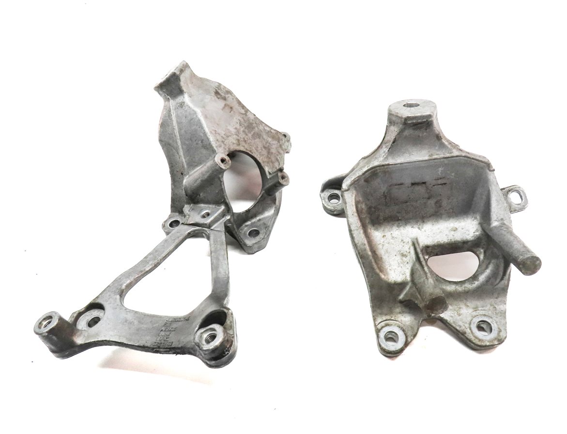 Thumbnail 4: 17 AUDI Q7 (4M) 3.0L SUPER (CREC) LEFT & RIGHT ENGINE MOTOR MOUNT BRACKET SET/2