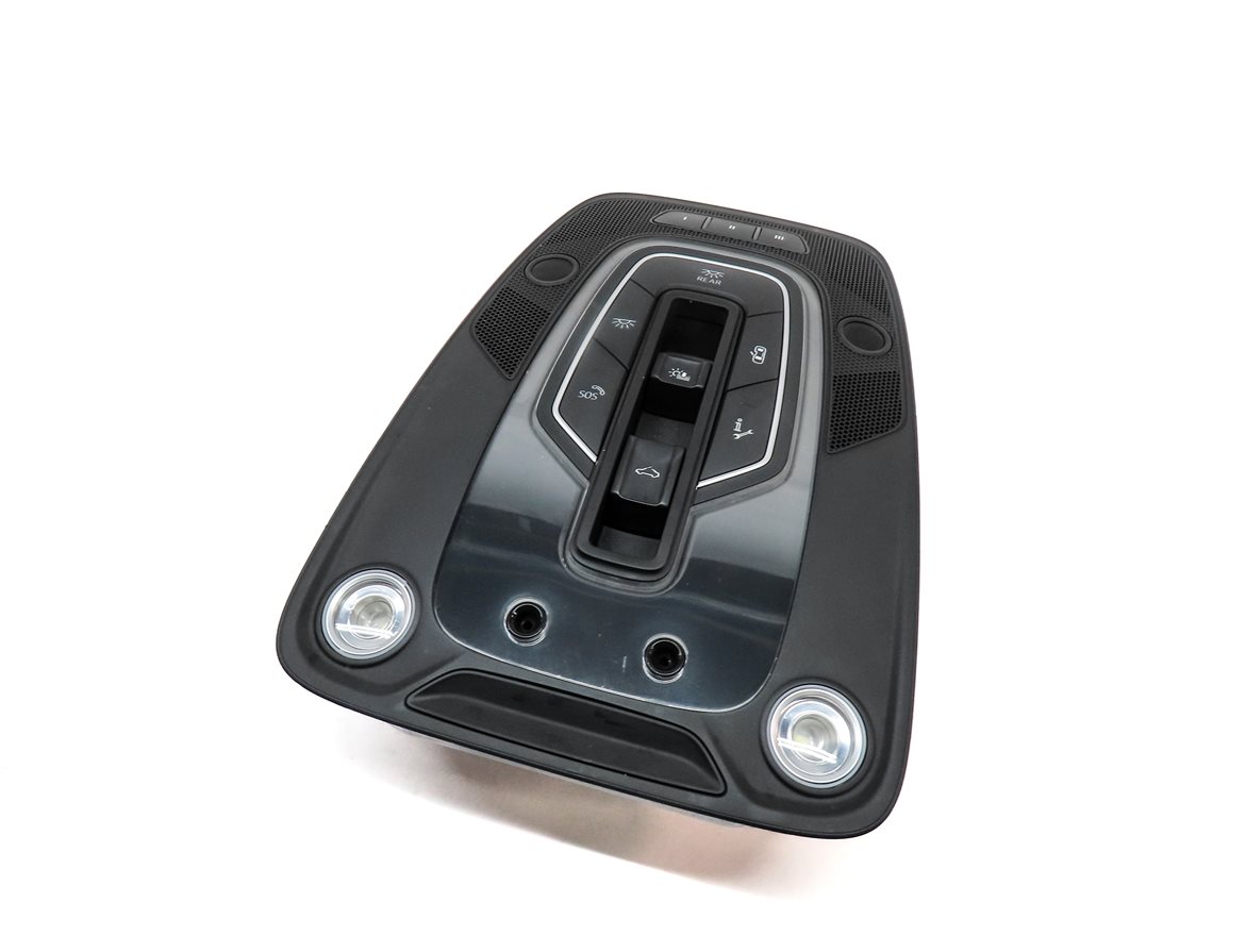 Thumbnail 1: 2017 AUDI Q7 (4M) FRONT OVERHEAD DOME LIGHT LAMP w/ SWITCHES (BLACK)