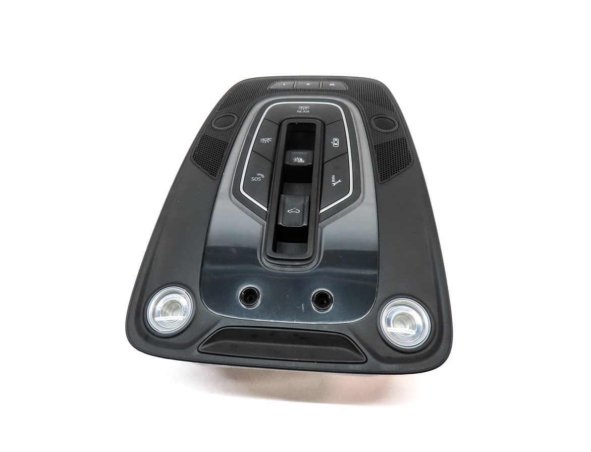 Thumbnail 2: 2017 AUDI Q7 (4M) FRONT OVERHEAD DOME LIGHT LAMP w/ SWITCHES (BLACK)