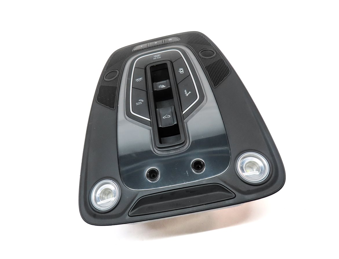 Thumbnail 3: 2017 AUDI Q7 (4M) FRONT OVERHEAD DOME LIGHT LAMP w/ SWITCHES (BLACK)