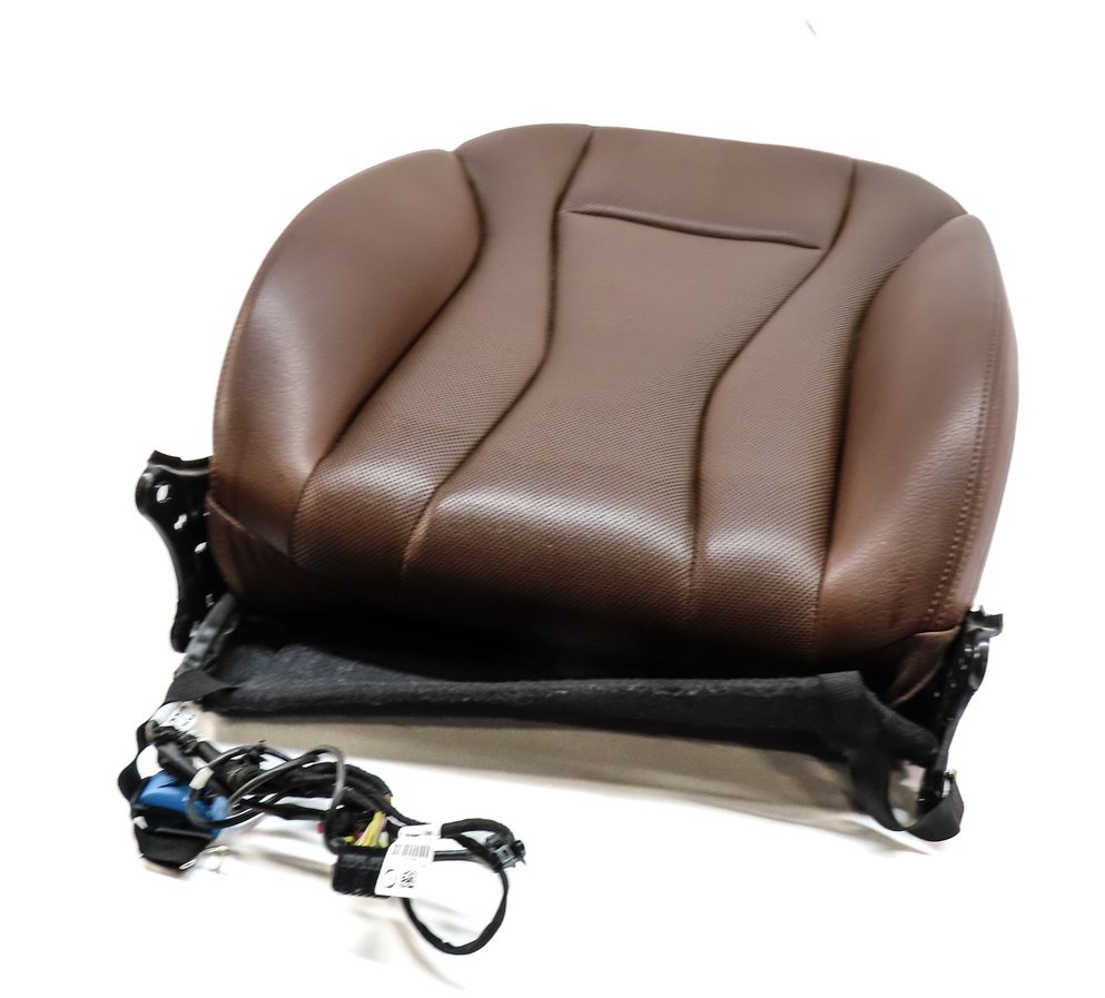 Thumbnail 1: 17 AUDI Q7 4M FRONT RIGHT PASSENGER UPPER HEATED VENTED MEMORY SEAT BACK (BROWN)