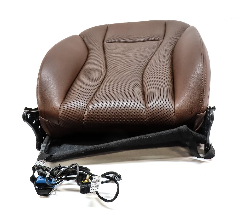 Thumbnail 2: 17 AUDI Q7 4M FRONT RIGHT PASSENGER UPPER HEATED VENTED MEMORY SEAT BACK (BROWN)