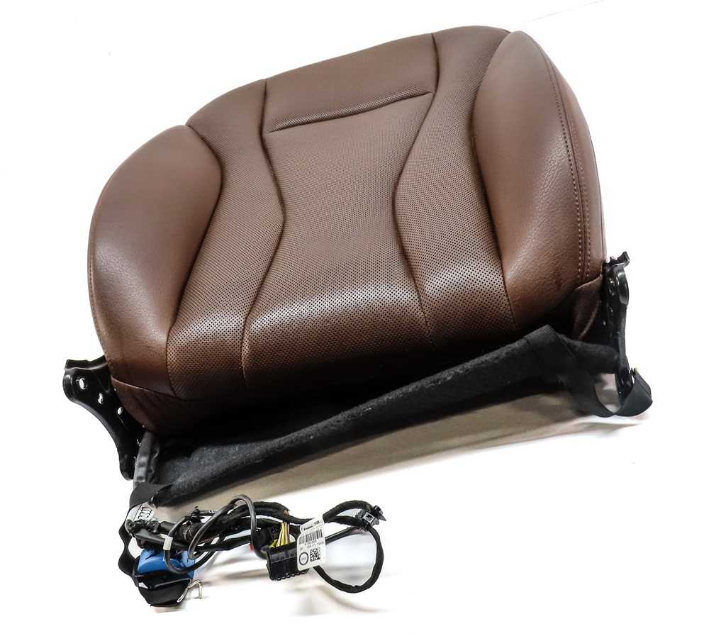 Thumbnail 3: 17 AUDI Q7 4M FRONT RIGHT PASSENGER UPPER HEATED VENTED MEMORY SEAT BACK (BROWN)