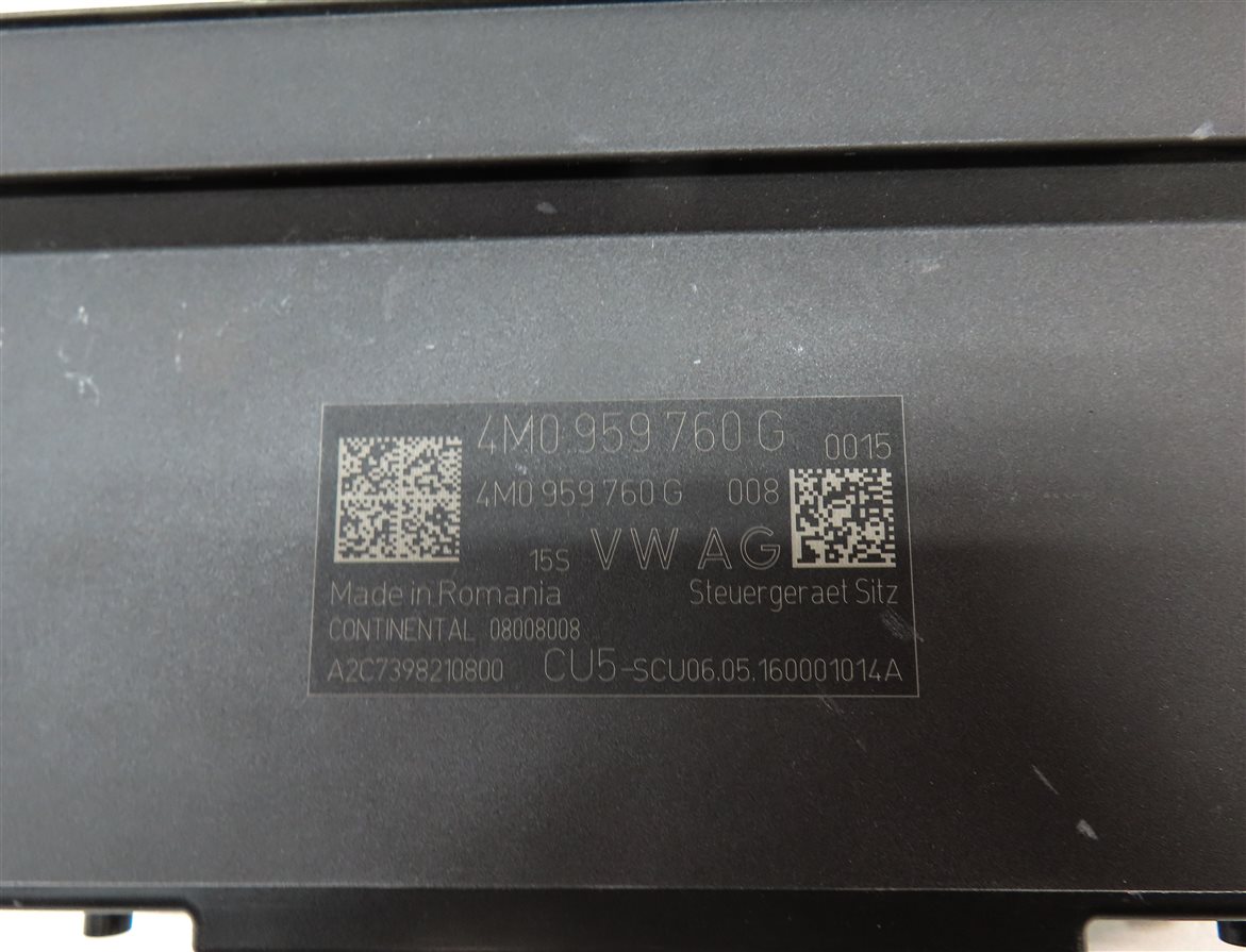Thumbnail 5: 17-20 AUDI Q7 (4M) REAR 3RD THIRD ROW SEAT BACKREST ADJUST CONTROL MODULE