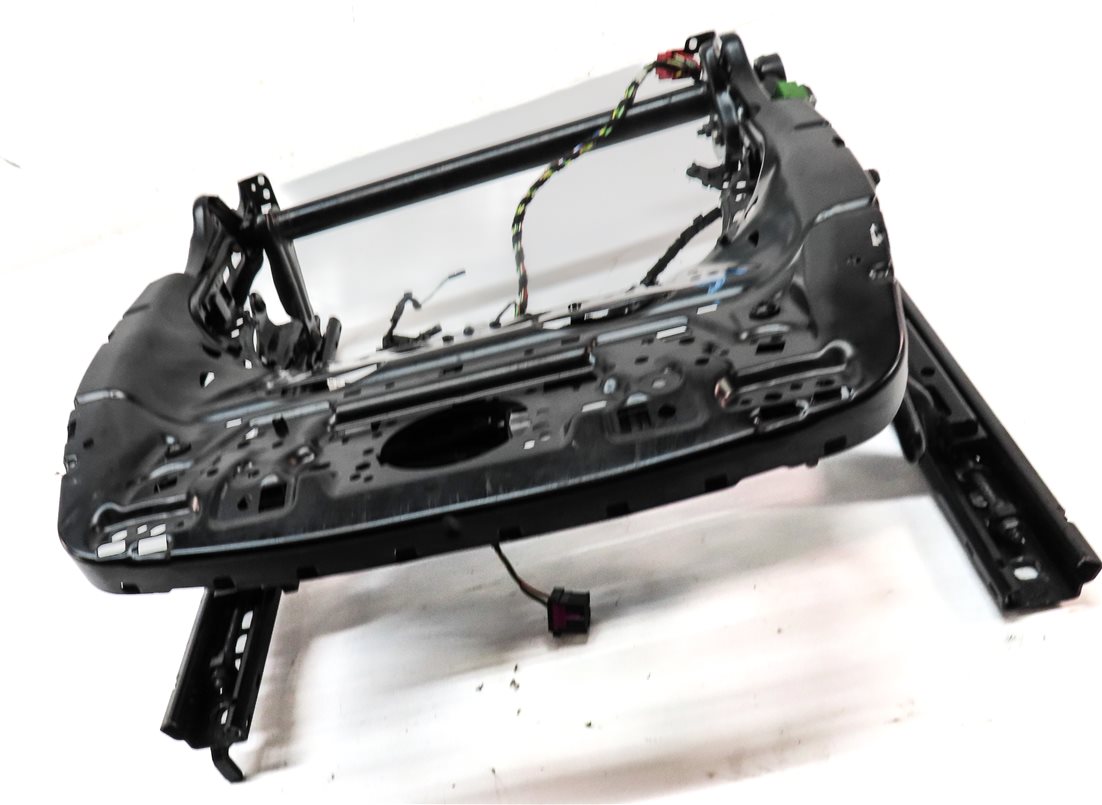 Thumbnail 3: 2017-2020 AUDI Q7 (4M) LEFT FRONT DRIVER SEAT TRACK w/ MOTORS (VENTED / MEMORY)