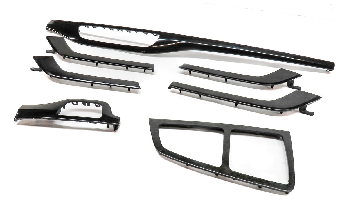 2017 AUDI Q7 (4M) INTERIOR DASH CONSOLE FRONT/REAR DOOR TRIM SET/ 7 (GRAY OAK)