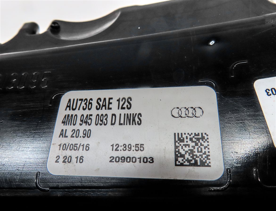 Thumbnail 6: 17-19 AUDI Q7 4M REAR LEFT DRIVER INNER TRUNK TAILLIGHT BRAKE LIGHT LAMP (LED)
