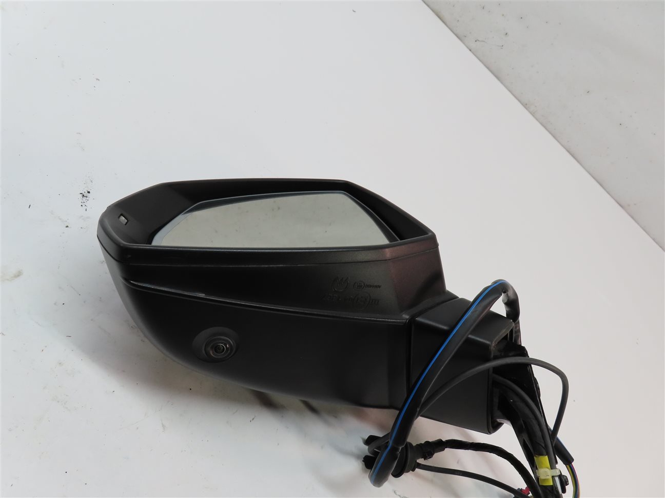 Thumbnail 1: 17-19 AUDI Q7 4M LEFT PFOLD BLIND SPOT MEMORY CAMERA HEATED DOOR MIRROR (BLACK)