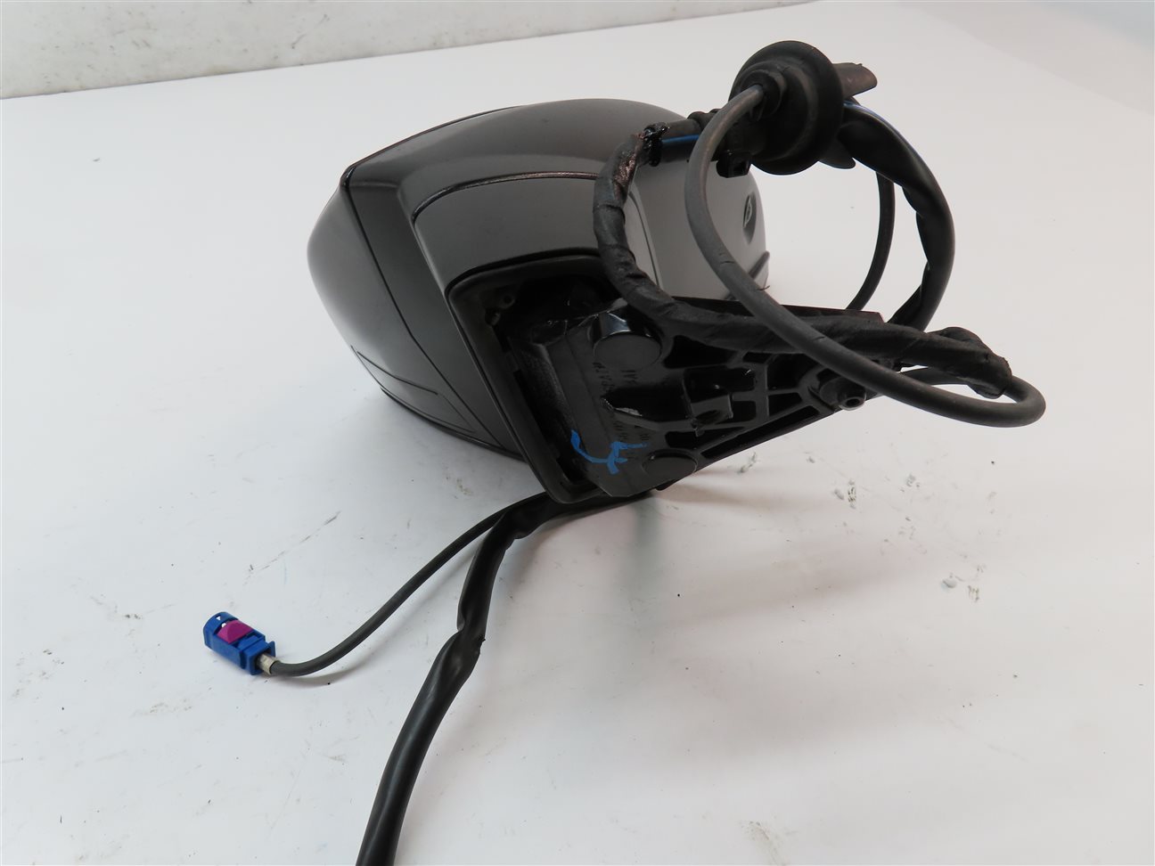 Thumbnail 4: 17-19 AUDI Q7 4M LEFT PFOLD BLIND SPOT MEMORY CAMERA HEATED DOOR MIRROR (BLACK)