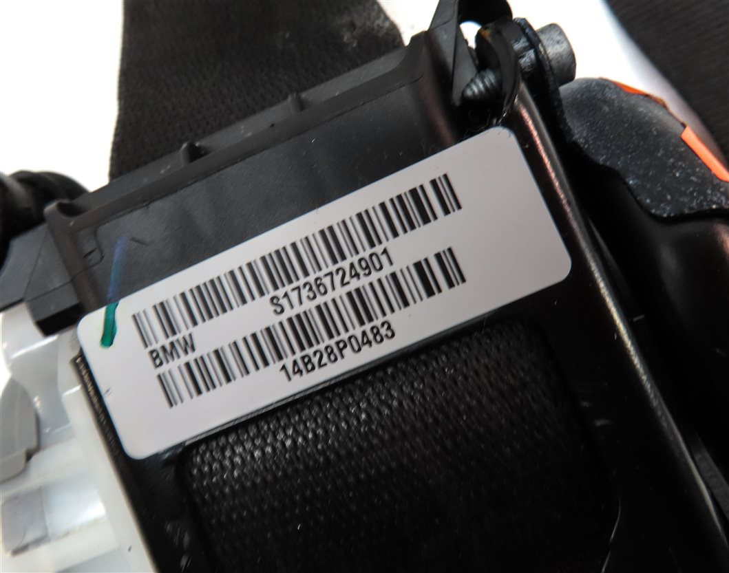 Thumbnail 5: 11-18 BMW X3 X4 (F25 F26) LEFT FRONT DRIVER SEATBELT BUCKLE RETRACTOR (BLACK)