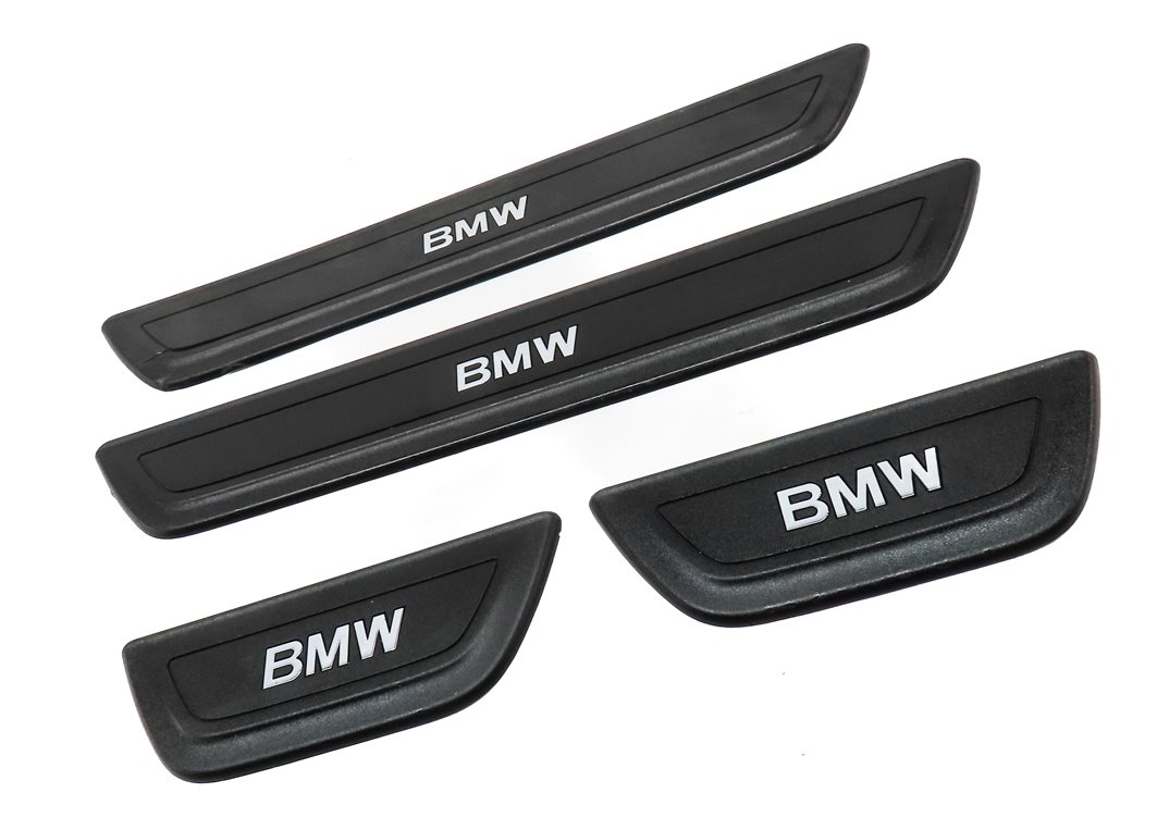 Thumbnail 3: 14 BMW X3 (F25) FRONT & REAR LEFT & RIGHT DOOR LOGO SILL TRIM SCUFF PLATE SET/4