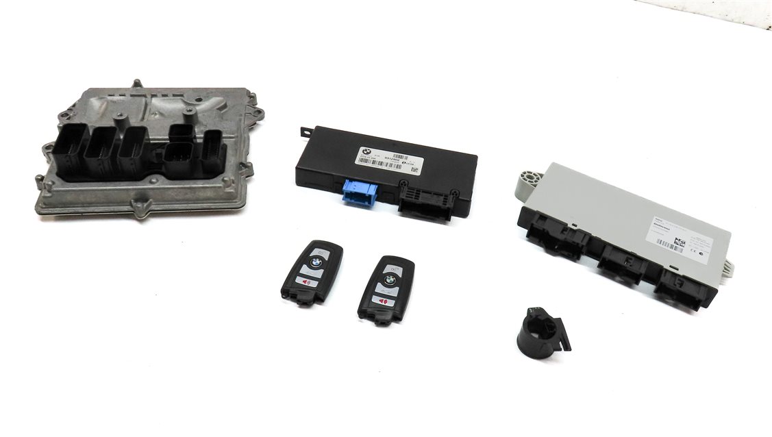12-15 BMW 3 5 6 7 X3 F01 F06 F10 F30 ENGINE CONTROL MODULE IMMOBILIZER KEY SET