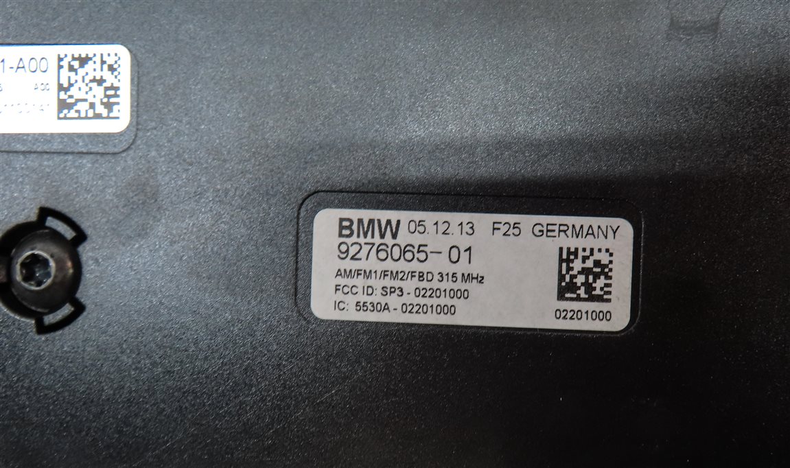 Thumbnail 4: 2014 BMW X3 (F25) RADIO STEREO AUDIO SOUND SYSTEM ANTENNA DIVERSITY MODULE