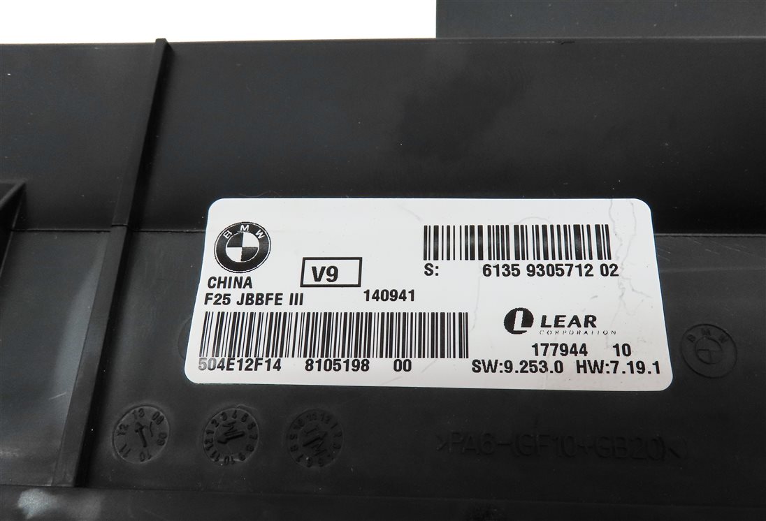 Thumbnail 4: 2011-2014 BMW X3 (F25) MAIN PRIMARY BODY CONTROL MODULE COMPUTER