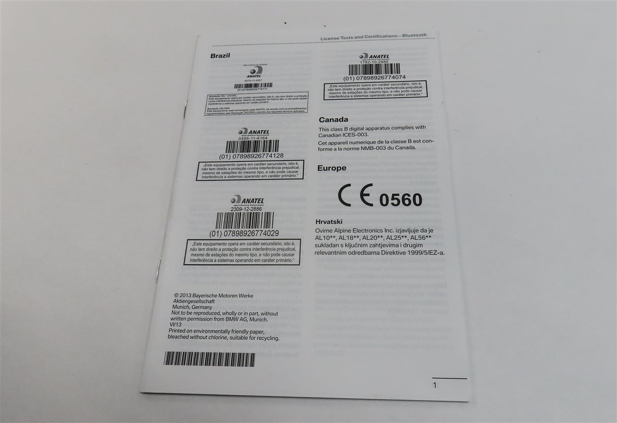 Thumbnail 4: 2014 BMW X3 (F25) 3.0L TURBO (N55) ENGINE OWNERS MANUAL BOOKLET SET/6 w/ CASE