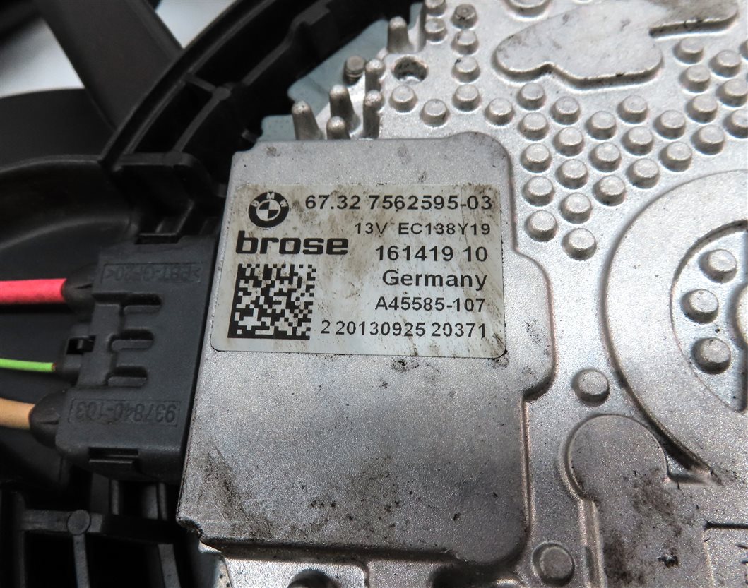 Thumbnail 7: 11-18 BMW X3 X4 (F25 F26) 3.0L N55 TURBO ENGINE 600 WATT RADIATOR COOLING FAN