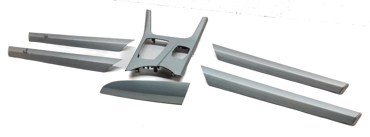 2014 BMW X3 (F25) INTERIOR DASH DOOR CONSOLE TRIM SET/6 (ALUMINUM)