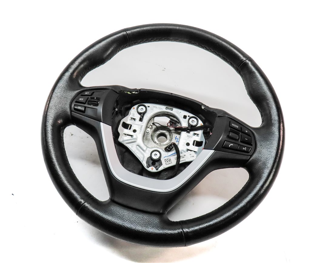 11-18 BMW X3 X4 (F25 F26) HEATED SPORT 3 SPOKE STEERING WHEEL & SWITCHES (BLACK)