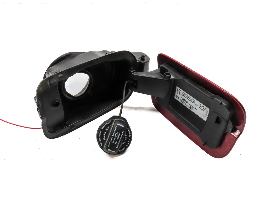 Thumbnail 7: 2012-2018 AUDI A6 S6 (C7) FUEL TANK DOOR LID COVER TRIM w/ HOUSING (RED)