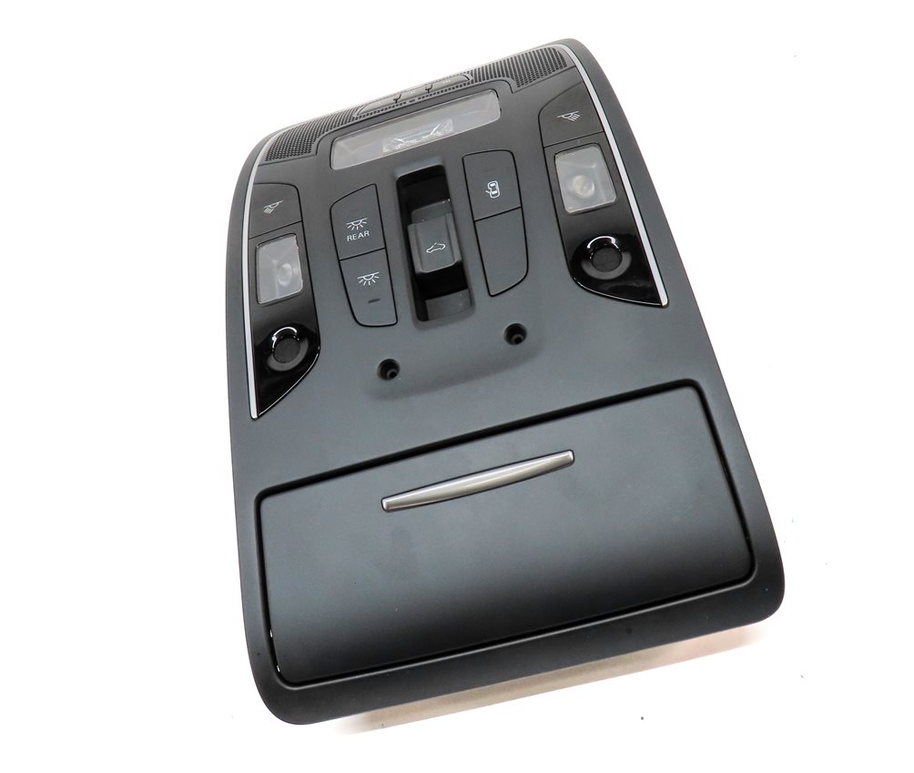 Thumbnail 3: 2017 AUDI A6 (C7 4G) FRONT OVERHEAD DOME LIGHT LAMP SUNGLASS HOLDER (BLACK)