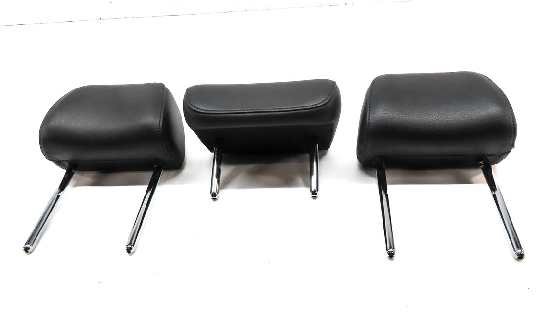 Thumbnail 2: 13-16 A4 S4 12-18 A6 S6 C7 B8 REAR LEFT RIGHT CENTER SEAT HEADREST SET/3 (BLACK)