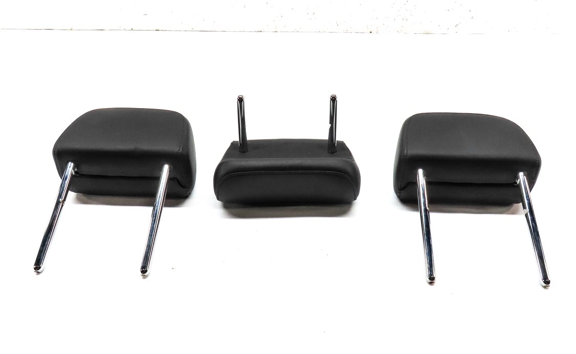 Thumbnail 6: 13-16 A4 S4 12-18 A6 S6 C7 B8 REAR LEFT RIGHT CENTER SEAT HEADREST SET/3 (BLACK)