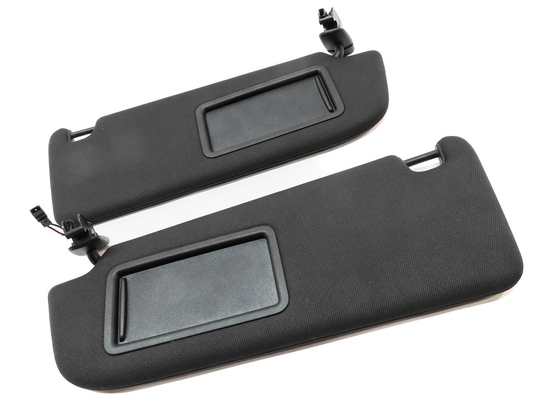 Thumbnail 3: 16-18 AUDI A6 (C7 4G) FRONT LEFT DRIVER & RIGHT PASSENGER SUNVISOR SET/2 (BLACK)