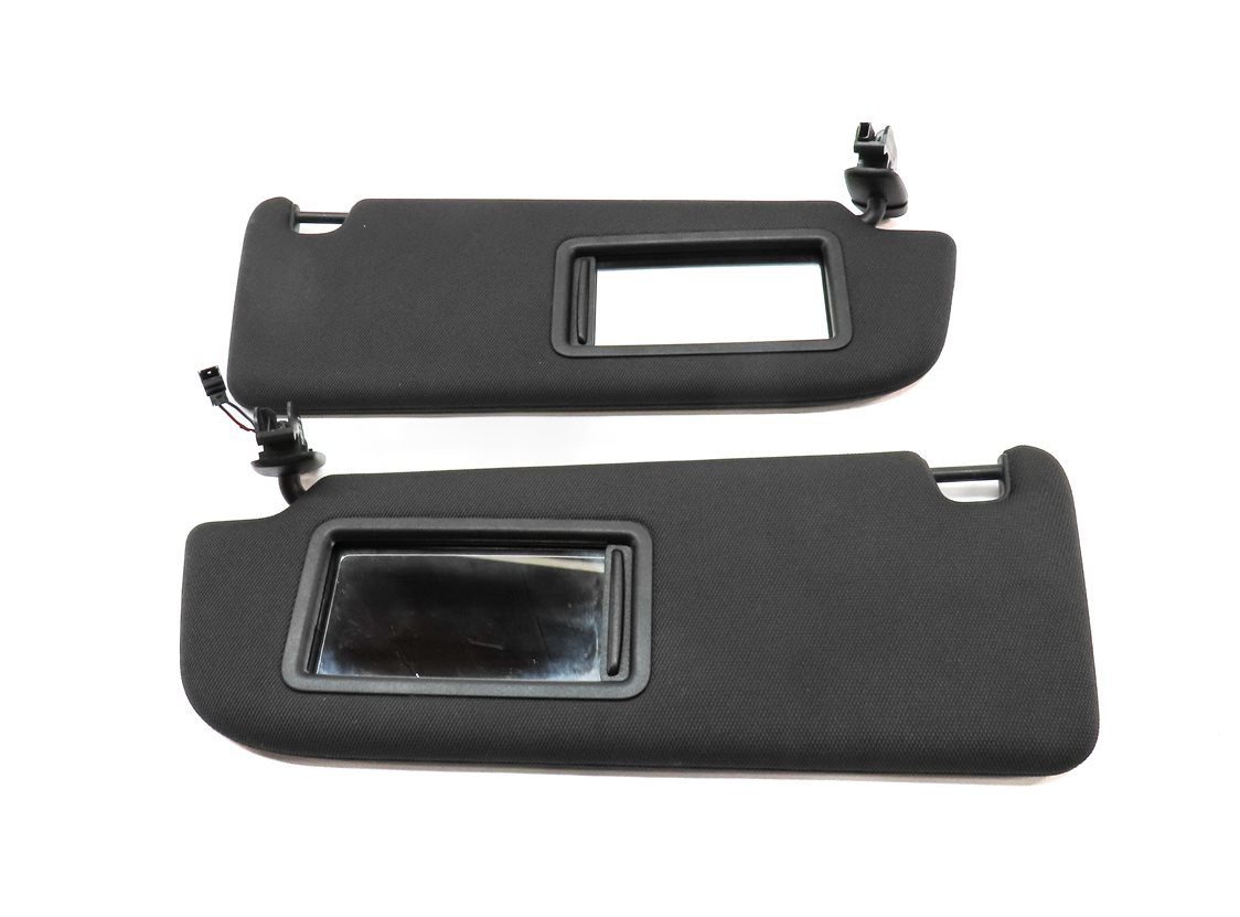 Thumbnail 4: 16-18 AUDI A6 (C7 4G) FRONT LEFT DRIVER & RIGHT PASSENGER SUNVISOR SET/2 (BLACK)